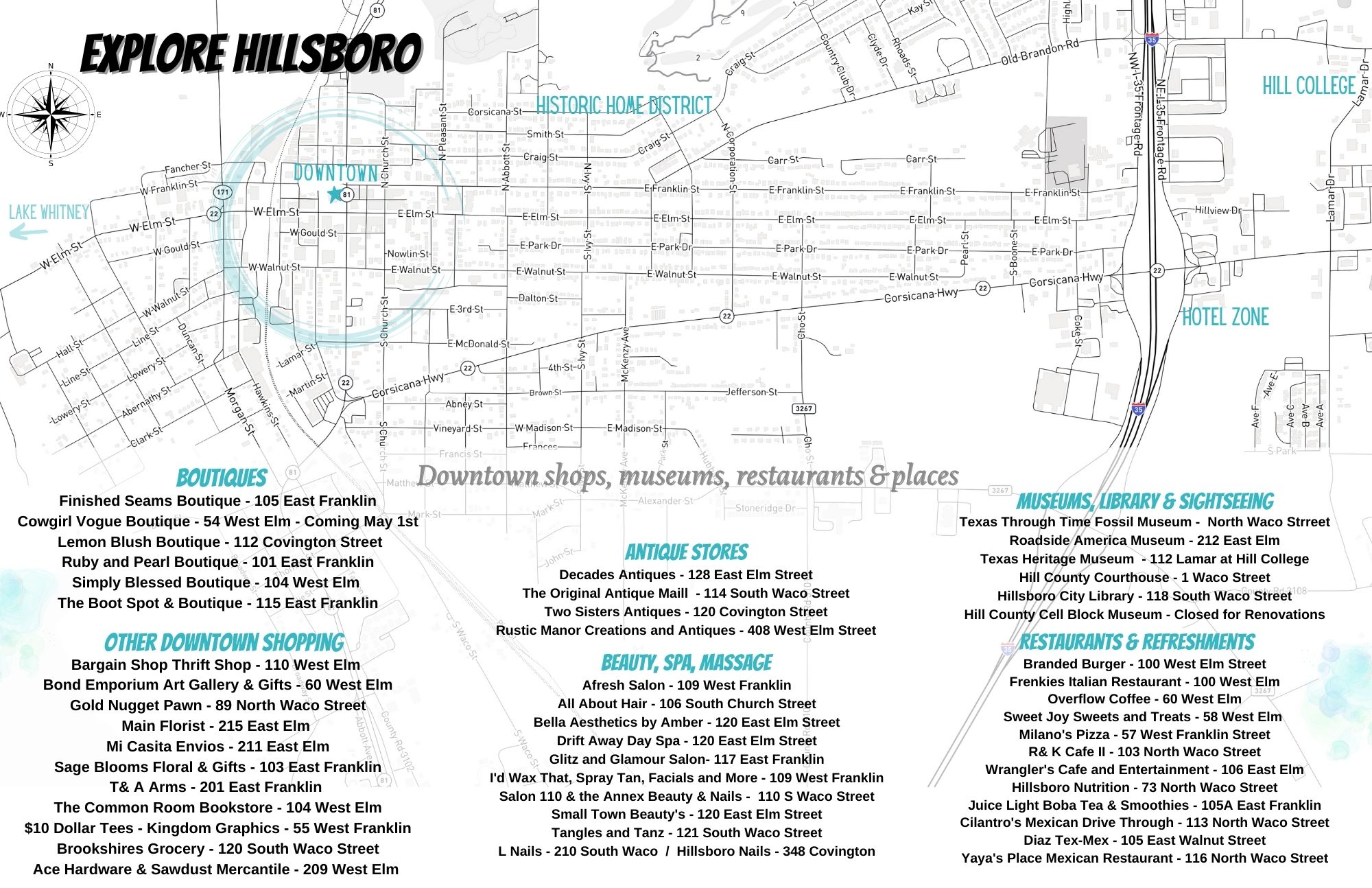 Hotels and Rentals Explore Hillsboro Texas