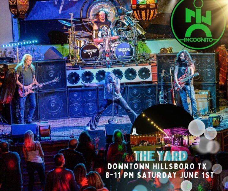 Ingognito Band Hillsboro Texas Free Summer Concert 768x644