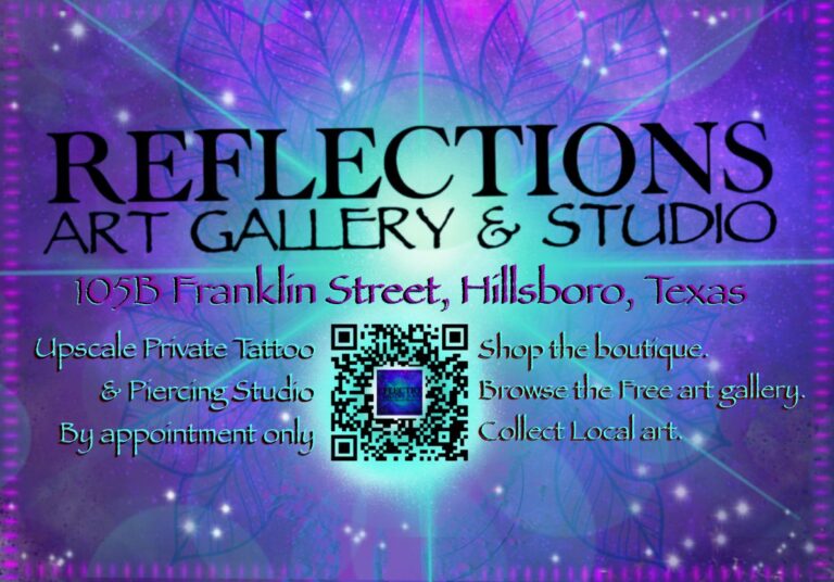 Reflections Art Gallery Studio Hillsboro Texas Classes 768x536